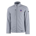 thumbnail image 2 of Men's Cutter & Buck  Gray South Bend Cubs Evoke Eco Softshell Recycled Full-Zip Jacket, 2 of 3