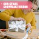 thumbnail image 2 of 1 rollo de cintas navideñas Patrones de copo de nieve Cintas decorativas Diy Xmas Caja de regalo Banquete, 2 of 8