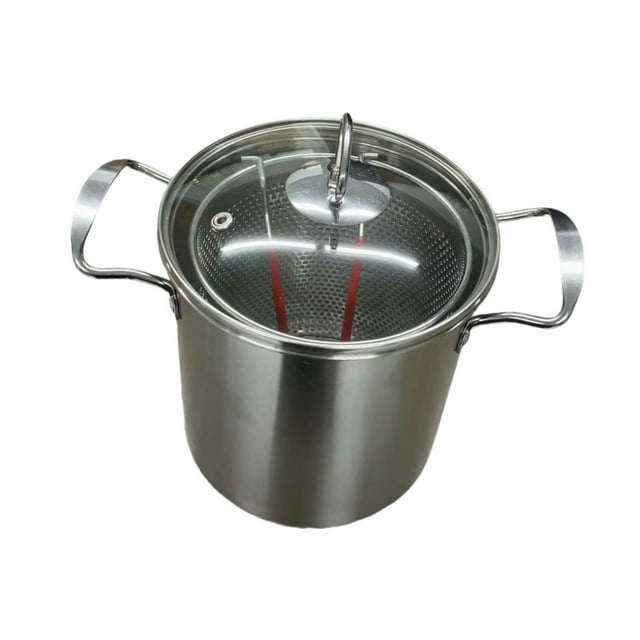 pitrice Deep Fryer Easy to Clean Multifunctional Fryer for Picnic Restaurant Kitchen