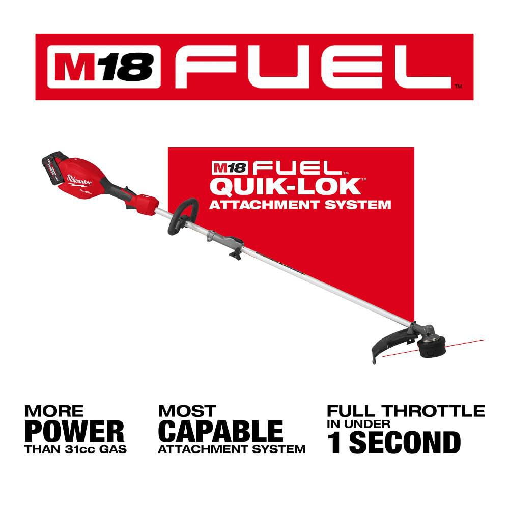 Milwaukee Tool M18 FUEL 18-Volt 16 in. Brushless Cordless Electric QUIK-LOK String Trimmer/Blower Combo Kit w/8.0 Battery (2-Tool)