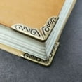 thumbnail image 2 of 150PCS 15MM Notebook Metal Protective Corner Book Protective Corner Accessories Thin Notebook Protective Corner Sticker Book Corner Protective Cover Protectors, 2 of 6
