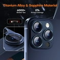thumbnail image 4 of 2Pcs Tempered Glass Camera Lens Protector Cover for iPhone 15 Pro Max 14 Plus 13 Mini 15Pro 14Pro 13Pro Protection Blue Titanium (Gold,For iPhone 15Pro Max), 4 of 7