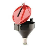 Pig Drum Funnel, 15 in H, Red, Steel DRM1127-RD-NPT