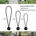 thumbnail image 2 of 30 Pcs Ball Bungee Cords 8 inch 6 inch 4 inch Bungee Balls Bungee Cords with Balls Ball Bungee Canopy Tie Downs Tarp Ball Bungee Cords for Camping, Cargo,Shelter,Tent Poles UV Resistant, 2 of 5