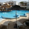 thumbnail image 6 of C-Hopetree 9 ft Double Top Outdoor Patio Market Table Umbrella with Tilt, Black, 6 of 7