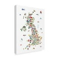 thumbnail image 2 of Trademark Fine Art 'Animal Map of Great Britain & NI for children and kids' Canvas Art by Michael Tompsett, 2 of 4