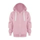 thumbnail image 2 of Sudadera con capucha y cremallera de color sólido para otoño, cálida, para niños y niñas, deportiva, de manga larga, informal, con capucha, para niñas y niños, 2 of 4