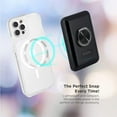 thumbnail image 6 of iHome Magnetic Portable Power Bank with Ring Stand, 5,000mAh, MagSafe Compatible, for iPhone 12 & 13, 6 of 7
