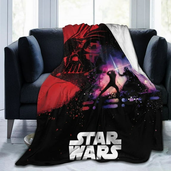 Ultra-Soft Micro Fleece Warm Darth Vader Blanket Throw Fluffy Fleece Blanket Decorative Quilt Four Seasons Lightweight For Couch Sofa Travel Camping Office 80"X60"