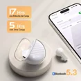 thumbnail image 3 of Audifonos Inalambricos 1Hora In-ear Auriculares Inalambricos con Microfono Bluetooth 5.3 Audifonos Manos Libres Color Blanco, 3 of 8