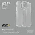 thumbnail image 5 of PeakDrop Shockproof Slim Cell Phone Case for Apple iPhone 12 Pro/13 Pro, Clear, 5 of 7