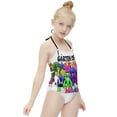 thumbnail image 5 of Garten of Banban Girl's One-Piece Swimsuit Bathing Suit Soft Stretchy Children's Swimwear Swim Attire for Vacation 8-10Y(130cm), 5 of 8