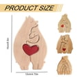 thumbnail image 3 of Wood Bear Family, Laser Engraving Wooden, Family Member Decor, Hugging Bear Wood, Wooden Puzzle Home, Gift for Family, Bear Family Puzzle, Wood Sign Decor, Mothers Day Bear, 3 of 7