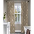 thumbnail image 4 of Khaki Daisy Sheer Curtains 84 Inch Length 2 Panels Set for Living Room/Bedroom, Modern Farmhouse Chrysanthemum Floral Kitchen Curtains Grommet Semi-Sheer Curtains Drapes Window Treatments 42"x84"x2, 4 of 7