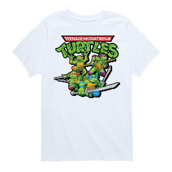 Teenage Muntant Ninja Turtles - Gaming Group And Logo - Toddler And Youth Short Sleeve Graphic T-Shirt