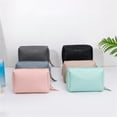 thumbnail image 6 of Large Capacity Leather Makeup Bag, Portable Travel Cosmetic Organizer, Multifunctional Toiletry Bag for Women and Girls, Waterproof PU Leather, Multi-Pocket Storage, Travel Friendl Makeup Organizers, 6 of 6