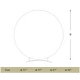 thumbnail image 4 of Wedding Arch Cover,6ft/6.5ft/7.2ft Round Fabric Arch Backdrop Cover with Bottom Zipper,Wrinkle Resistant Smooth Touch Background Set for Arch Frame Balloon Baby Shower Birthday,Frame Not Included, 4 of 4
