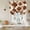 Dark Brown, variant on Brown Geometric Moroccan Balloon Curtains for Living Room/French Door, Abstract Art Coffee Ombre Modern Tie Up Curtains 63 Inch Length Energy Saving Kitchen Curtains Shades for Windows 42"x63"