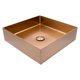 thumbnail image 2 of Ovalin Lavabo Rubinett Cuadrado Acero Inoxidable 304 Color Cobre, 2 of 6