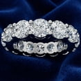 thumbnail image 2 of Pompeii 5Ct Diamond Prong Eternity Ring 14k Gold Lab Grown Women's Anniversary Band, 2 of 3