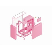 HYTE X50 PC Gaming Case CS-HYTE-X50G-SM Modern Performance ATX Mid-Tower PC Gaming Case - Strawberry Milk (Pink)