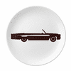 Black Geometric Classic Cars Outline Plate Decorative Porcelain Salver Tableware Dinner Dish