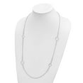 thumbnail image 3 of Finest Gold Leslies Sterling Silver Rhodium-Plated Polished 31.5 in. Necklace, 3 of 3