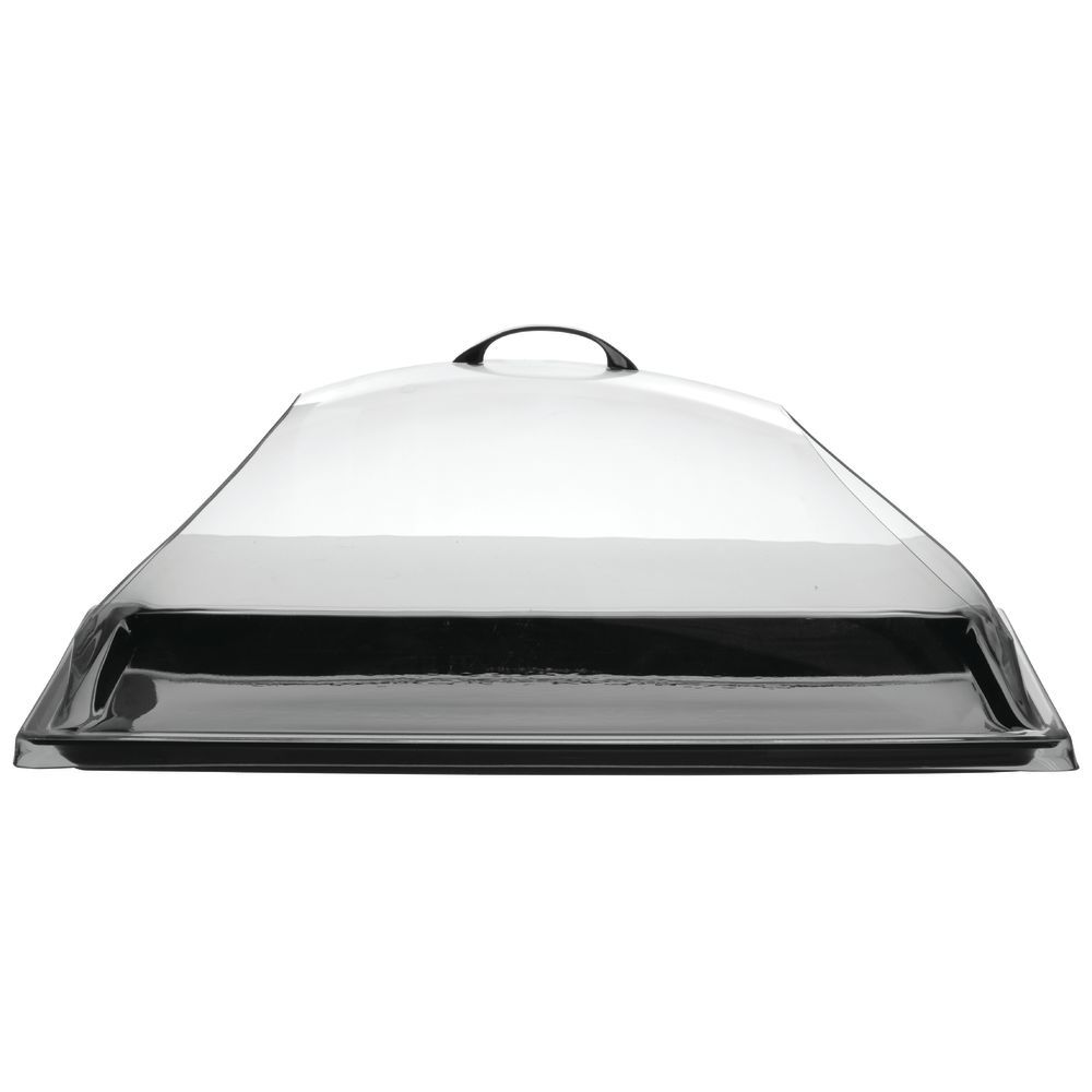 HUBERT Dome Food Cover With 2 Ends CutOut Rectangular Clear Break