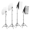 Square Perfect Photography Studio LED Lighting and Background Kit Four