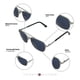 thumbnail image 5 of Lentes de Sol Tommy Hilfiger Hombre X67112 Outlook Marco de Metal Color Negro con Filtro 100% UV, 5 of 5