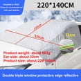 thumbnail image 4 of Mistaha Car Windshield Cover with Anti-Theft Design - Universal Sunshade & Snow Shield - Aluminum Foil Material - Protection for All Seasons - Fits Hatchback, Sedan, SUV - Reflective, Magnetic, and, 4 of 4