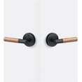 thumbnail image 6 of Sure-Loc AP101-RD FBL GRIP-WN Aspra Round Passage Door Lever Set - Flat Black / Walnut, 6 of 7