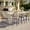 Beige, variant on MEISSALIVVE Set of 2 Counter Height Swivel Stools, 24.4" H Rattan Woven Counter Stools with Wood Armrests, 360° Swivel Design for Kitchen, Bar and Living Area, Gray
