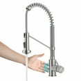 thumbnail image 2 of KRAUS Bolden Touchless Sensor Commercial Style 2-Function Single Handle Pull Down Kitchen Faucet in Spot-Free Stainless Steel, 2 of 8
