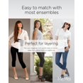 thumbnail image 5 of Women's MeMoi MQ-055 Real Denim Capri (Dark Wash S/M), 5 of 7