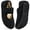 Black, variant on Women's Fuzzy Slippers Non-Slip Plush Fleece Indoor House Shoes for Winter Warmth