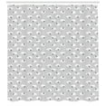 thumbnail image 3 of Ambesonne Grey Shower Curtain, Swallow Birds Among Clouds, 69"Wx70"L, Grey Pale Grey White, 3 of 3