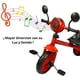 thumbnail image 3 of Triciclo Infantil con Luz y Sonido, 3 a 5 Años - Rojo, 3 of 8