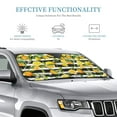 thumbnail image 3 of Kdxio Orange and Lemon Print Windshield Sun Shade, Foldable Sun Blocker for Car,Truck,SUV Automotive Interior Sun Protection,Reflective Shade for Front Windshield(Small), 3 of 7