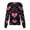 Black, variant on Scrub Jacket for Women Valentine's Day Long Sleeve Snap Front Valentine Love Heart Printed Jacket Working Uniforms with Pockets 2026