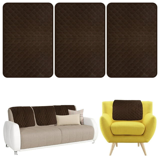 5 Pcs Housse d'Appui-tête de Canapé Polyester Doux Protecteur d'Appui-tête de Fauteuil Inclinable Résistant à l'Usure Housse d'Appui-tête de Fauteuil Anti-Décoloration Protecteur de Meubles pour Fauteuil Inclinable