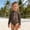 Brown, variant on Girls One Piece Swimsuit Size 3-4Y Leopard Print Long Sleeve Swimsuits with Zipper Summer Pool Beach Toddler Kids Swimwear