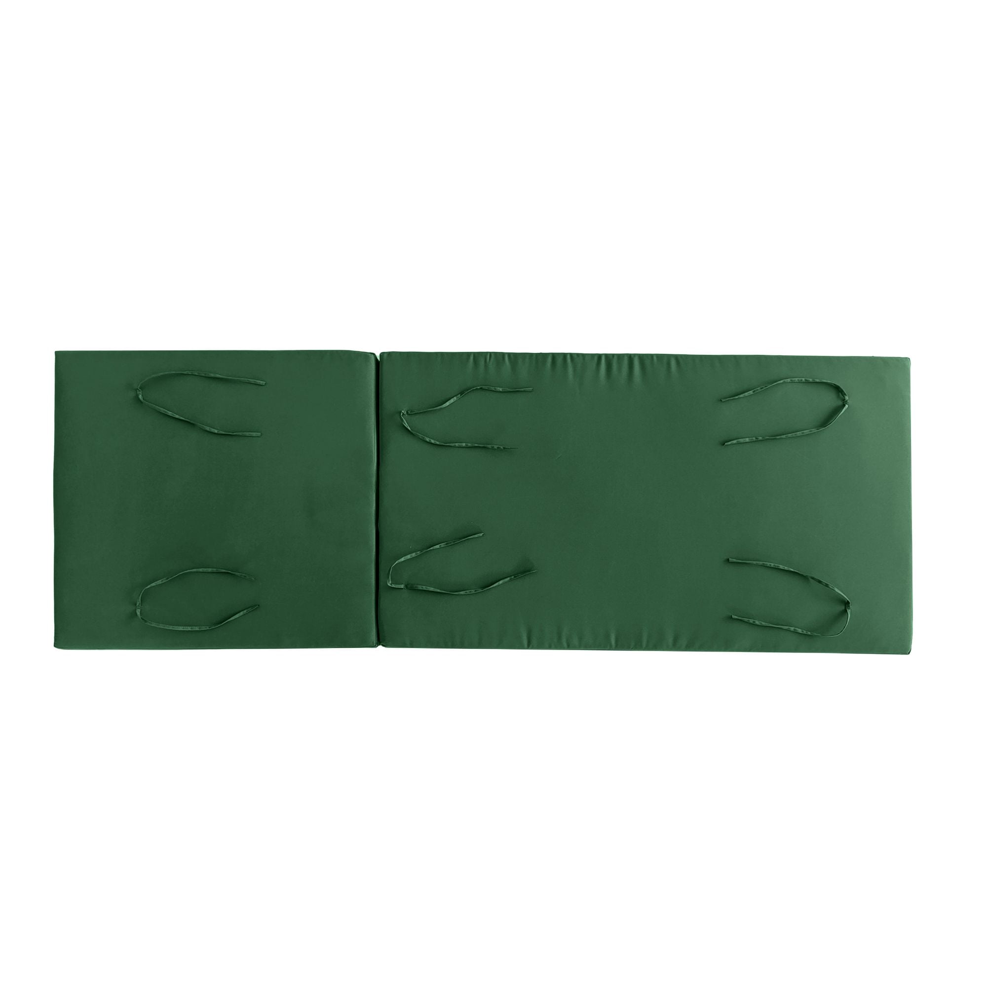 Christopher Knight Home 4" Thick Chaise Lounge Cushion, 2-Section Foldable Design, Green