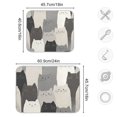 thumbnail image 4 of Yayeee Dish Drying Mat for Kitchen Counter 18"x24" Microfiber Absorbent Pad, Gray Cute Cats, 4 of 7