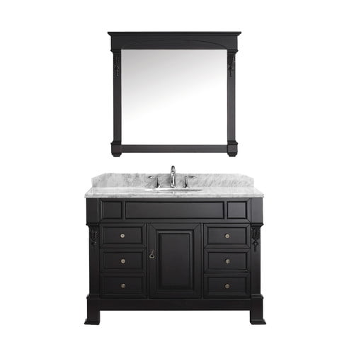 Virtu USA Huntshire Manor 47'' Single Bathroom Vanity Set with Mirror
