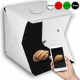 thumbnail image 4 of Photo Studio Light Box with Lights Folding Photography Table Top Light Box 4 Colors LED Portable Photo Studio Shooting Cube Tent Background for Product Food Photography 40cm, 4 of 8