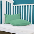 thumbnail image 5 of Flxxie 2 Pack Brushed Microfiber Toddler Pillowcases with Zipper Closure, Super Soft and Cozy Travel Pillow Covers, 13" x 18", Fits Pillows Sized 12"x16" 13"x18" 14"x19", Mint, 5 of 5