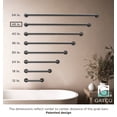 thumbnail image 3 of Gatco 986AMX Glam 48" ADA Compliant Stainless Steel Grab Bar, Matte Black, 3 of 4