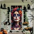 thumbnail image 5 of Día de Muertos Door Cover Day of The Dead Decoration for Holiday Decor, Decorative Banner for Front Door or Wall, Easy to Hang Festival Party Decoration with Vibrant Designs(B), 5 of 6