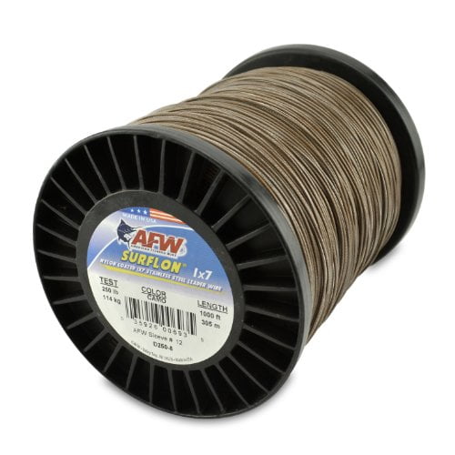 American Fishing Wire Surflon Nylon Coated 1x7 Stainless Steel Leader